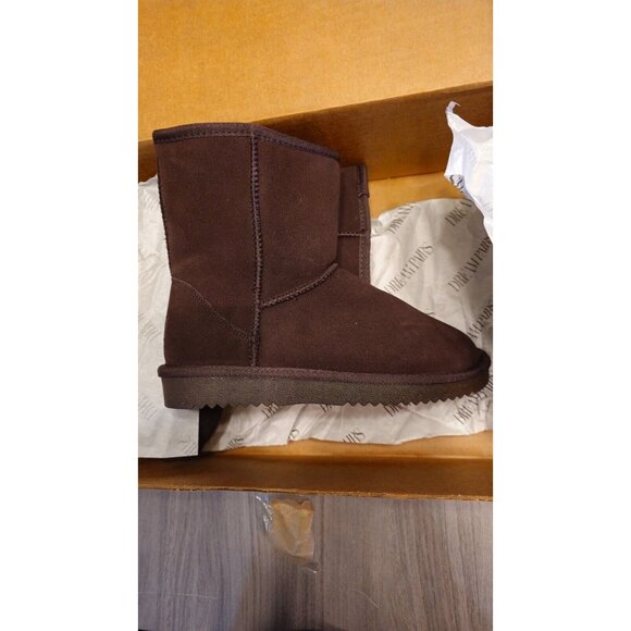 NEW - DREAM PAIRS Women's Shorty-New Mid Calf Winter Snow Boots - Brown - SZ 7 - Picture 8 of 10